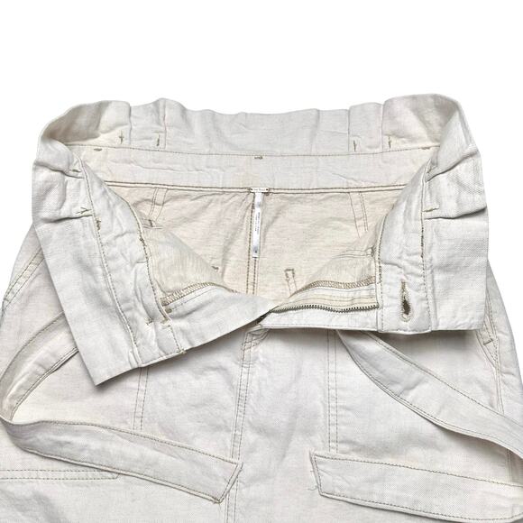 Free People | Women | Splendor In The Grass Paper Bag Belted Mini Skirt | Sz 8 - Picture 5 of 9
